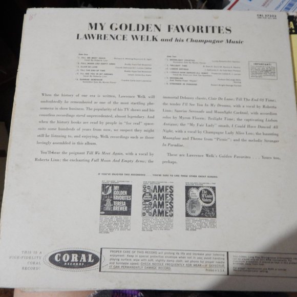 My Golden Favorites Lawrence Welk and his Champagne Music - Picture 2 of 4